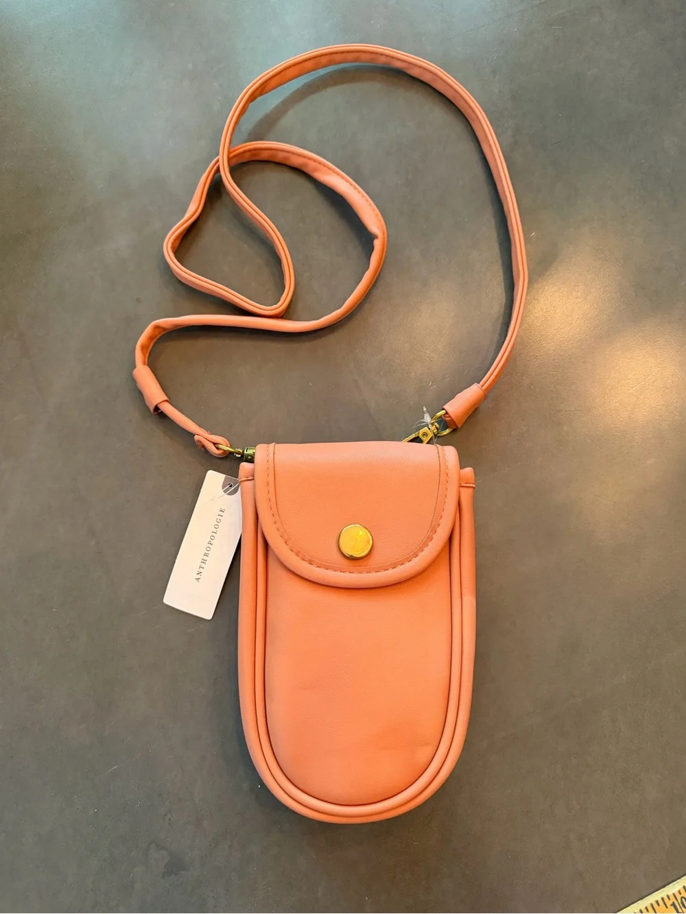 Anthropologie Blush Pink Mini Crossbody Phone Pouch NWT - Picture 2 of 8